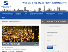 Tablet Screenshot of marketingclub-muenchen.de